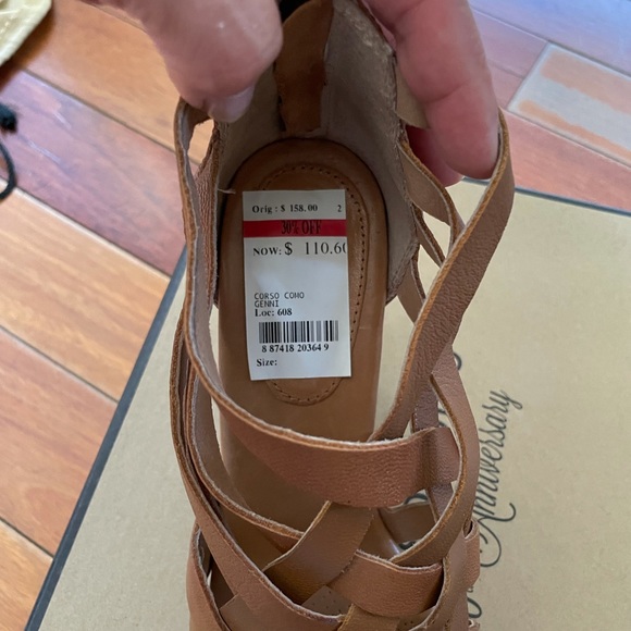 Corso Como Genni Tan summer shoe size 7 - Picture 5 of 5